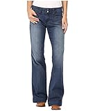 ARIAT Women's Trouser Mid Rise Stretch Outseam Ella Wide Leg Jean Bluebell Size 25 L