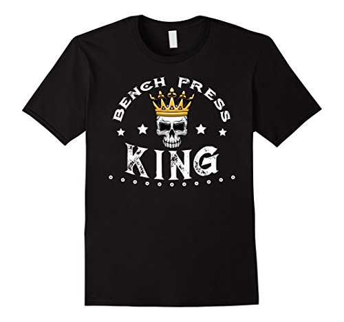 Mens bench press lifting king t-shirt 2xl black