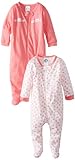 Gerber Baby-Girls Newborn 2 Pack Sleep N Play Owl,Birds and Flowers,3-6 Months