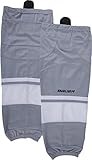 Bauer Premium Ice Hockey Socks Senior Size (Silver, LG/XL)