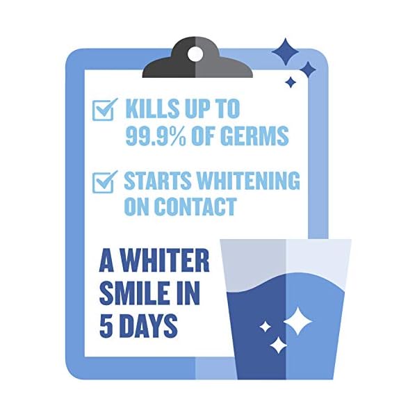 Listerine Healthy White Vibrant MultiAction Fluoride Mouth Rinse, Foaming Anticavity Mouthwash