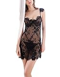 Freemale Women Sexy Nightwear Outfits Lace Babydolls Lingerie Dress