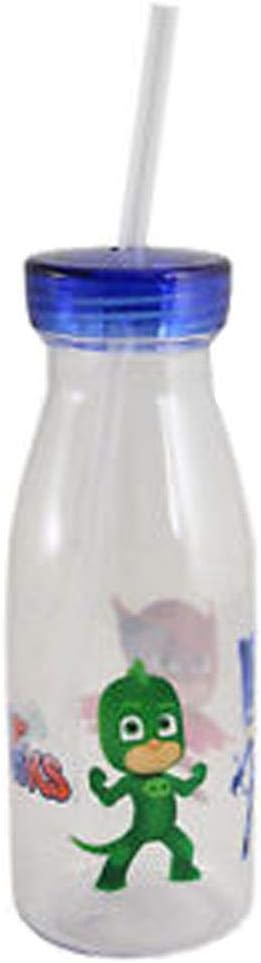 PJ Mask Large Milk Bottle with Straw 500mls