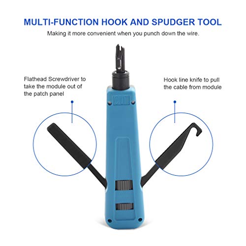 Punch Down Tool with 110/88 Blade & Network Wire Stripper