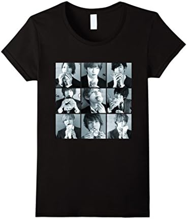 Womens "Hey Say Jump" Fan Souvenir T-Shirt Pop Band Tee XL Black