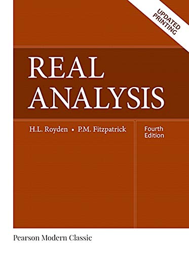 Real Analysis (Modern Classic)