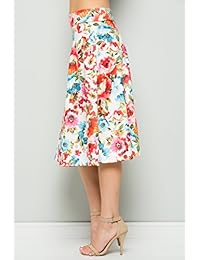 Junky Closet falda de cintura alta para dama, longitud hasta la rodilla