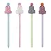 12Pcs Novelty Gel Pens Cute Fluffy Unicorn Lovely Kawaii 0.5mm Medium Fine Point Black Ink Bulk Ballpoint Funny Cartoon Pen for Kids Adults Girls Women Office School Stationery Pink Blue Green Set