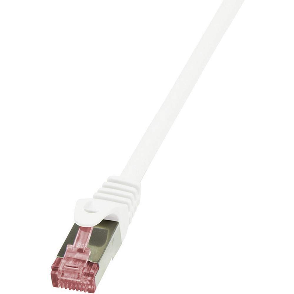 LogiLink CQ2091S Cat.6 S/FTP PIMF PrimeLine Ethernet Patch Cable, 10 Meter Length, White