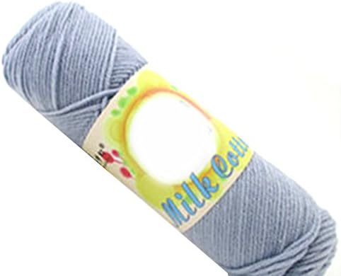 New Super Soft Milk Cotton Knitting Wool Scarf Weaving Crocheting Wool Yarn-Light Grey