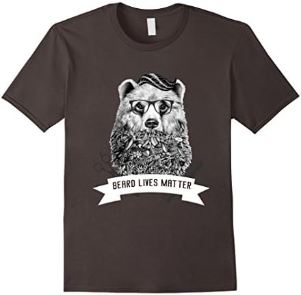 Mens The Beard T-Shirt Club Bearded Man for Women Mens Black Bear 3XL Asphalt