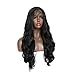 Jolitime Hair Black Color Lace Front Wigs Long Body Wave Hair Glueless Synthetic Lace Front Wigs for Black Women