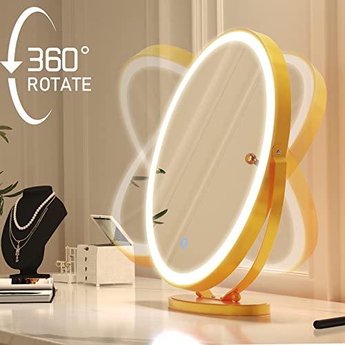 Vlsrka 20 inch Makeup Mirror Vanity Mirror with Lights, 3 Color