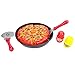 Liberty Imports Create Your Own Pizza Pie with Toppings - Slice and Serve Pretend Play Food Toy Set for Kids