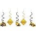 Construction Zone Party Decorations Supply Pack - Dizzy Danglers, Banner, and Centerpiece