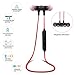 Smartech Wireless Bluetooth Sport Earphones Headset In Ear Magnetic Stereo Noise Cancelling Sweatproof Bluetooth Super Bass Earbuds Headsets Headphones with Mic for Smart Cell Phones Devices (Red)