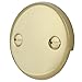 Kingston Brass DTT102 Made to Match Bathtub Overflow Plate, Polished Brass 3.19 x 3.19 x 2.31