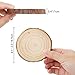 AGEOMET Natural Wood Slices 24pcs 3.5-4 Inches Craft Unfinished Wood Kit for DIY Handmade Arts Crafts Christmas Ornaments Wedding Decoration