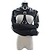 iiniim PU Leather Straitjacket Strict Bandage Kinky Fancy Straight Jacket Costume for Women Black One Size
