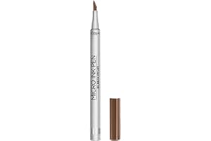L'Oreal Paris Micro Ink Pen by Brow Stylist, Longwear Brow Tint, Hair-Like Effect, Up to 48HR Wear, Precision Comb Tip, Light Brunette, 0.033 fl; oz.