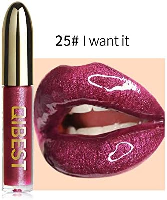 Ourhomer Clearance Sale QIBEST Lip Gloss Women's Long Lasting Glitter Flip Metallic Matte Liquid Candy Shiny Lipstick