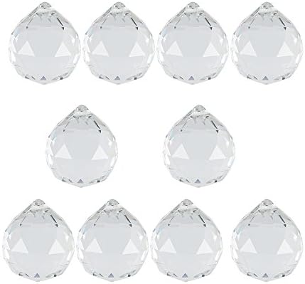 10pcs Crystal Ball Prism Suncatcher for Chandeliers Crystal Ceiling Light Pendant Rainbow Maker 30mm