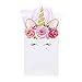 Unicorn Party Favor Bags, Outego Unicorn Paper Treat Candy Gift Bags for Kids Unicorn Themed Party- Fill Bags with Treats, Toys, Games or Supplies(10 Pack)