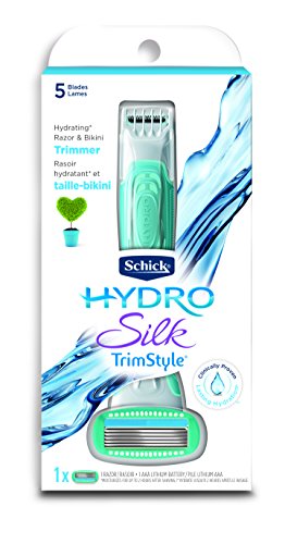 Schick Hydro Silk TrimStyle Moisturizing Razor for Women with Bikini Trimmer