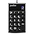 Perixx PERIPAD-201PLUS, Numeric Keypad for Laptop - USB - Tab Key Feature - Full Size 19 Keys - Big Print Letters - Black