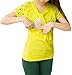 MTRNTY Women's Maternity Casual Comfortable Nursing Breast Feeding Tee Star MT31