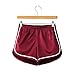 Women's Sexy Booty Dolphin Shorts Sports Gym Workout Yoga Hot Pants Burgundy