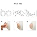 URSMART Pasties Womens Reusable Silicone Nipple Covers adhesive silicone pasties 4 Sets