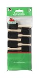 Apple Barrel 44351E 10 Piece Short Handle, 10 Pack Foam Brush
