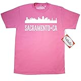 Inktastic Sacramento California Skyline CA Cities T-Shirt XX-Large Azalea