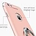 iPhone 6 Plus Case, iPhone 6S Plus Case, COOLQO Ultra-Thin 3in1 PC Hard Skin 360 Degree Rotating Ring Kickstand & [Tempered Glass Screen Protector] for Apple iPhone 6 Plus 5.5 Inch (Rose Gold)