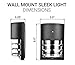 Hyperikon LED Porch Sconce Light 6W, Black Modern Wall Mount with Photocell, 500 Lumen, 4000K (Daylight Glow), IP65 Waterproof Outdoor Wall Light Dusk-to-Dawn