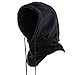 JollyGift Windproof Hat Tactical Heavyweight Balaclava Outdoor Sports Mask Fleece Hood Unisex (Black)