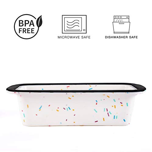 Silicone Loaf Pan with Reinforced Steel Frame Inside,Non-stick Loaf Mold for Homemade Baking Cakes and Bread,BPA Free,Dishwasher,Oven and Microwave Safer,Aichoof