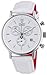 DETOMASO Men's Quartz Stainless Steel and Leather Casual Watch, Color:White (Model: DT1052-D)