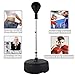 Anfan Reflex Bag Free Standing Boxing Speed Punching Bag, Adjustable Height for Adult&Kid, Boxing Punching Ball (Black)