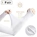 NIANPU UV Protection Cooling Arm Sleeves - UPF 50 Long Sun Sleeves for Men & Women. Perfect for Cycling, Driving, Running, Basketball, Football & Outdoor Activities (White) primary
