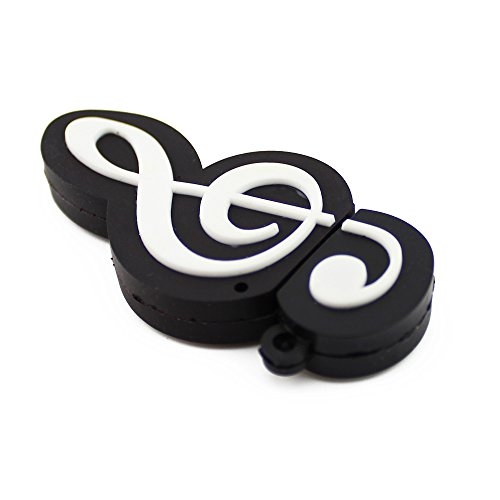 CHUYI Cartoon Music Note Shape 32GB USB 2.0 Flash Drive Date Storage Pen Drive Memory Stick Pendrive Thumb Drive Gift