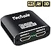 HDMI Splitter 1 in 2 Out - Techole 4K Aluminum Ver1.4 HDCP, Powered HDMI Splitter Supports 3D 4K@30HZ Full HD1080P for Xbox PS4 PS3 Fire Stick Roku Blu-Ray Player Apple TV HDTV - Cable Included primary