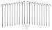 Ram-Pro 20-Piece Tent Garden Stakes Heavy Duty, Galvanized Steel Pegs Rust-Free (9")