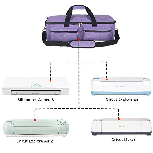 image for Luxja Carrying Bag Compatible with Cricut Explore Air and Maker, Tote 