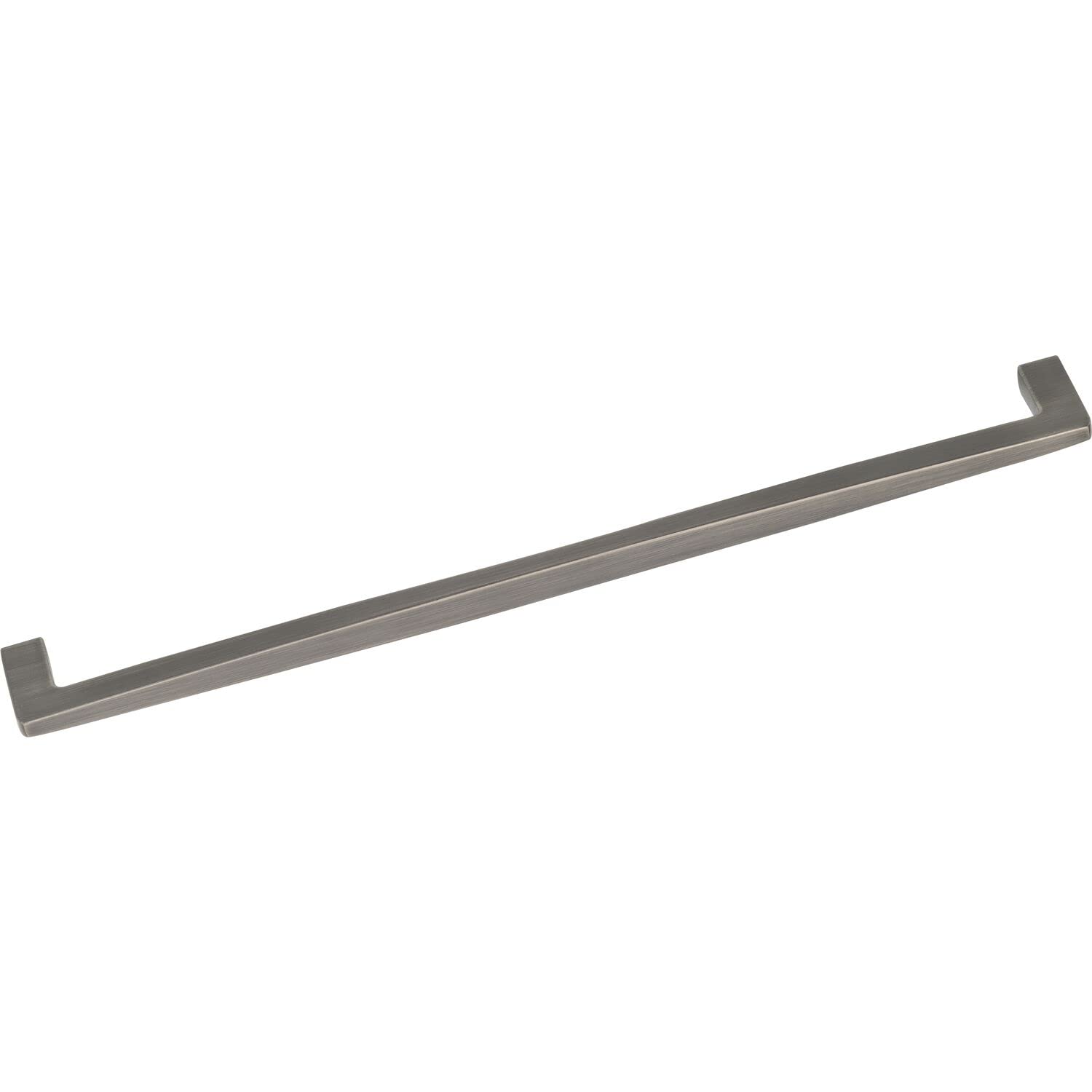 OBF Grimme 72266920 Ellef Furniture Handle (Barell), Width 268 mm, Cabinet Handle ZN Stainless Steel Effect, Dark, Silver, Hole Spacing 256 mm