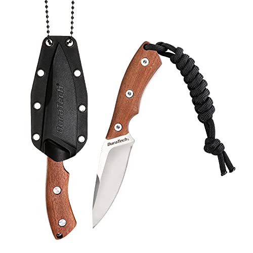 DURATECH Compact Fixed Blade Knife, 6inch Neck Knife, 3inch Blade