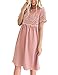 Lookbook Store Women Lace Crochet Back Keyhole A Line Short Casual Babydoll Dress