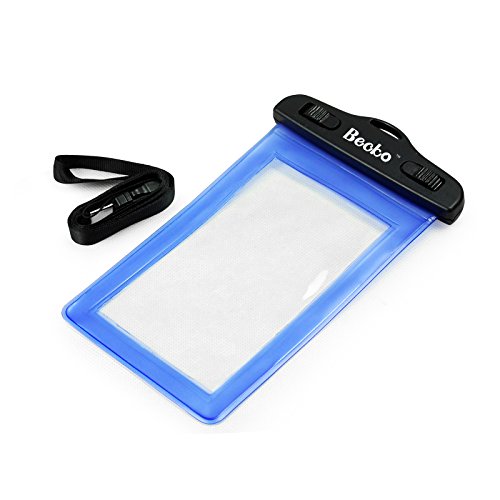 Becko Blue Waterproof Case Touch Responsive Front and Back, Universal Waterproof Wallet, Dry Bag, Pouch for 4.7" Cell Phone, IPhone 6, 5, 5s, 5c, 4, Samsung Galaxy S3, S4, LG G3, G2, HTC M8, M7, Gps, Mp3 Player and Digital Cameras. Perfect to Swimming, Su - Thumbnail 6