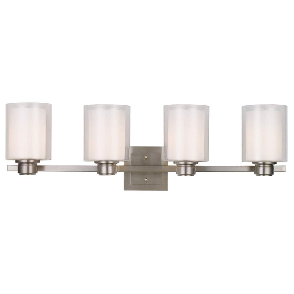 Design House 556167 Oslo 4 Light Vanity Light, Satin Nickel